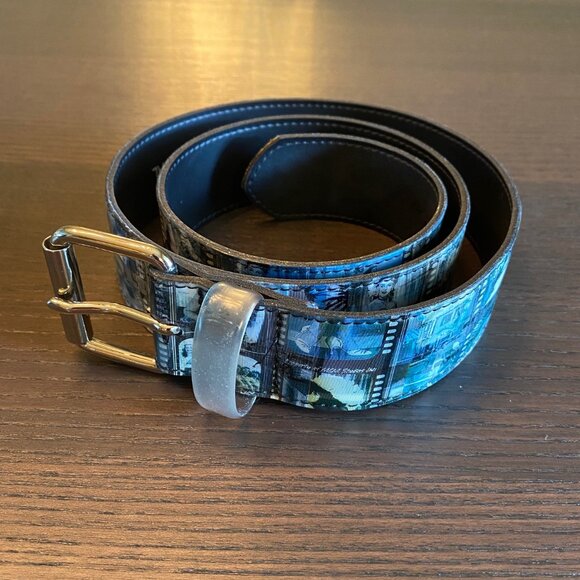 Y2K Hollywood Film Strip Holographic Belt - Size: Medium - Picture 1 of 6